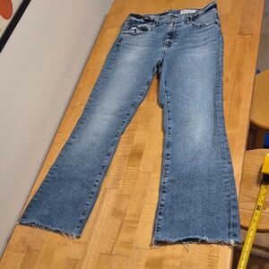 Ag Ag-ed Denim Farrah Boot Crop High Rise Fit Size 27